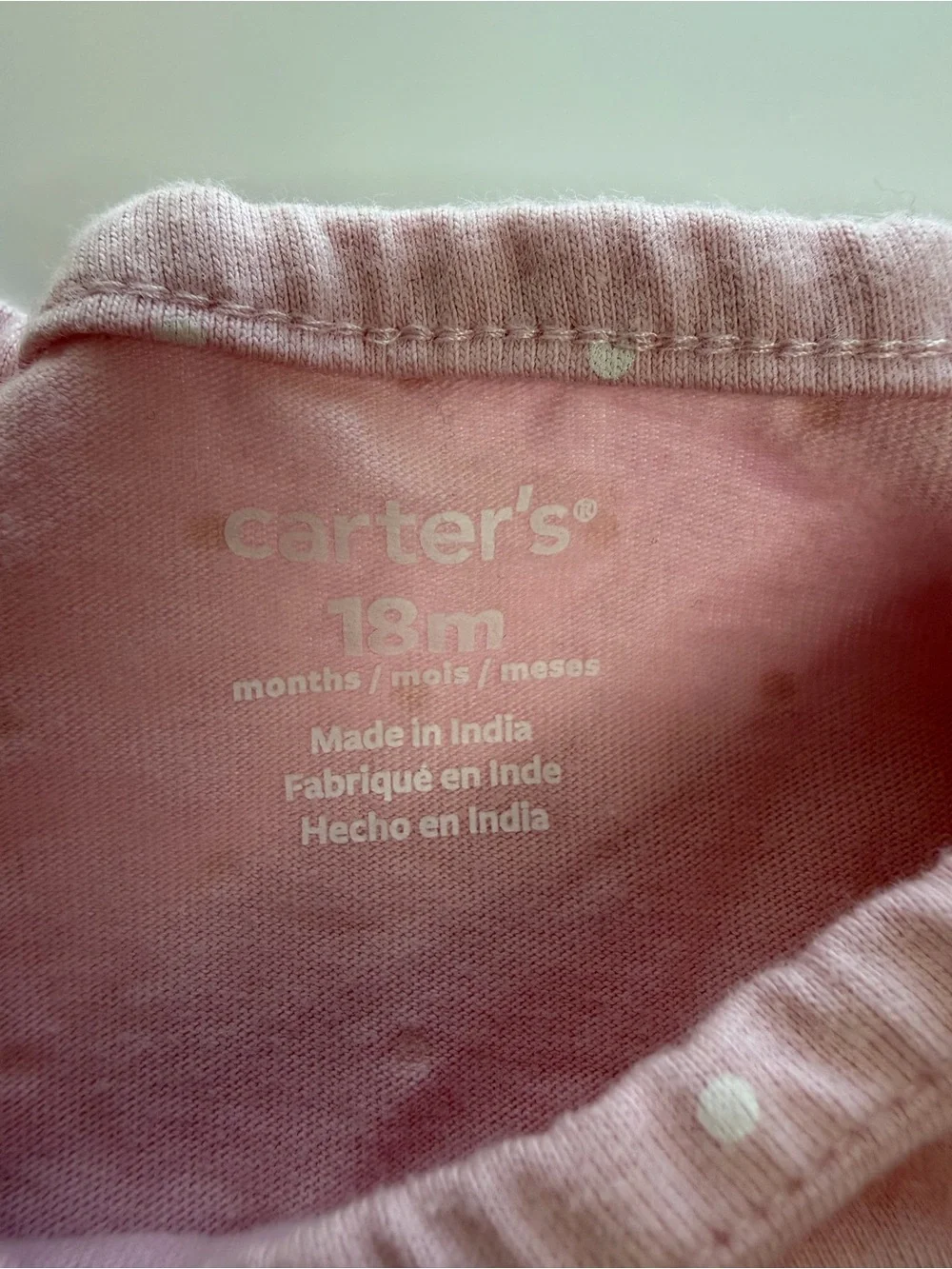 Carter's Light Blue Floral and Light Pink Heart Romper Set